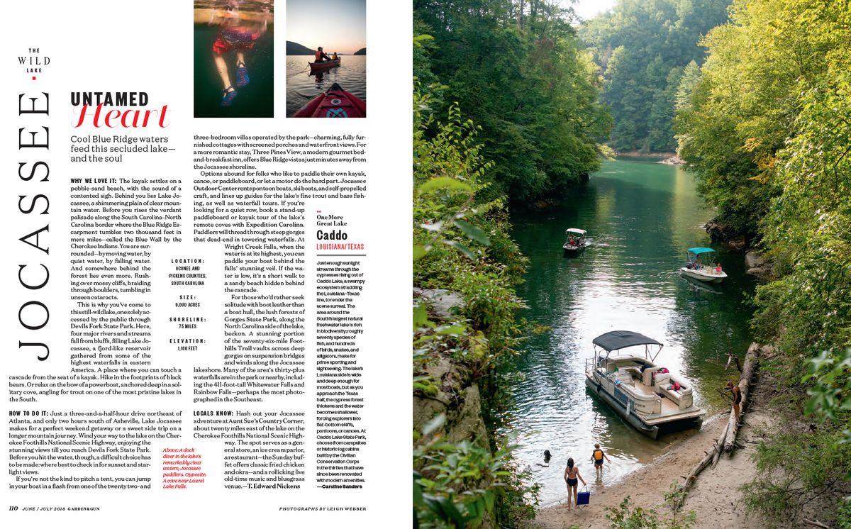 Underwater Photos Of Lake Jocassee In Garden And Gun Leigh Webber Photographer